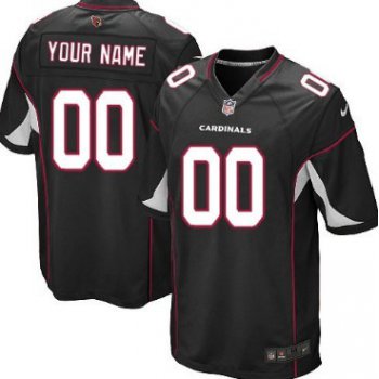 Men's Nike Arizona Cardinals Customized Black Game Jersey