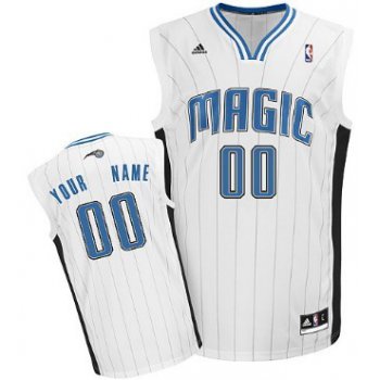 Mens Orlando Magic Customized White Jersey