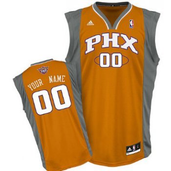 Mens Phoenix Suns Customized Orange Jersey