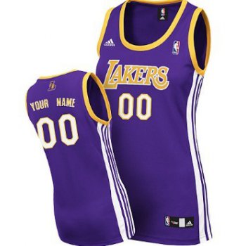 Womens Los Angeles Lakers Customized Purple Jersey