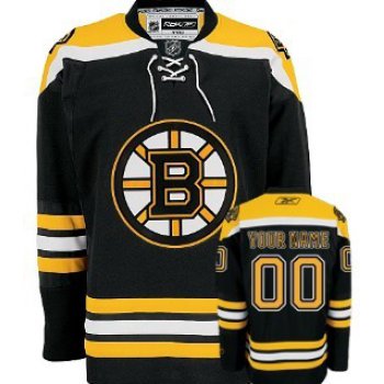 Boston Bruins Mens Customized Black Jersey