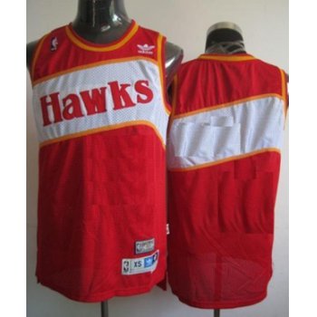 Mens Atlanta Hawks Customized Red Throwback Jersey