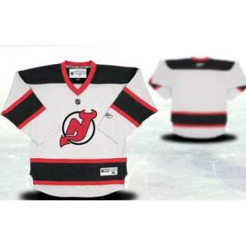 New Jersey Devils Youths Customized White Jersey