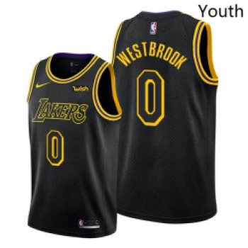 Youth Lakers Russell Westbrook 2021 trade black mamba inspired jersey