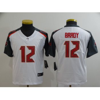 Youth Tampa Bay Buccaneers #12 Tom Brady White 2020 Vapor Untouchable Stitched NFL Nike Limited Jersey