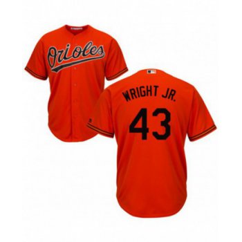 Youth Baltimore Orioles #43 Mike Wright Jr. Authentic Orange Cool Base Jersey