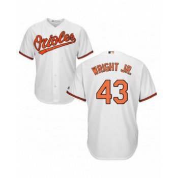 Youth Baltimore Orioles #43 Mike Wright Jr. Replica White Home Cool Base Jersey