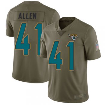 Jaguars #41 Josh Allen Olive Youth Stitched Football Limited 2017 Salute to Service Jersey