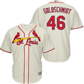 Cardinals #46 Paul Goldschmidt Cream Cool Base Stitched Youth Baseball Jersey