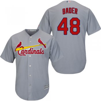 Cardinals #48 Harrison Bader Grey Cool Base Stitched Youth Baseball Jersey