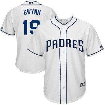 Padres #19 Tony Gwynn White Cool Base Stitched Youth Baseball Jersey
