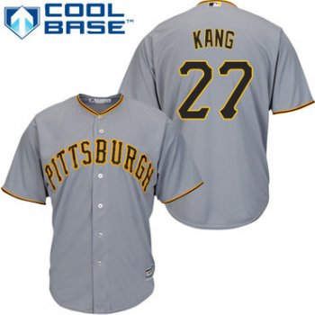 Pirates #27 Jung-ho Kang Grey Cool Base Stitched Youth Baseball Jersey