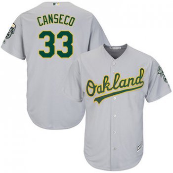 Athletics #33 Jose Canseco Grey Cool Base Stitched Youth Baseball Jersey