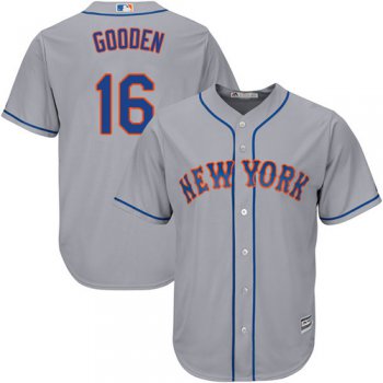 Mets #16 Dwight Gooden Grey Cool Base Stitched Youth Baseball Jersey