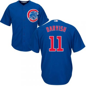 Cubs #11 Yu Darvish Blue Alternate Stitched Youth Baseball Jersey