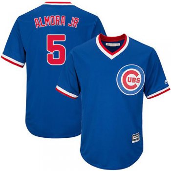 Cubs #5 Albert Almora Jr. Blue Cooperstown Stitched Youth Baseball Jersey