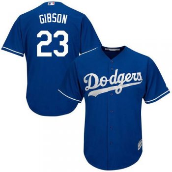 Dodgers #23 Kirk Gibson Blue Cool Base Stitched Youth Baseball Jersey