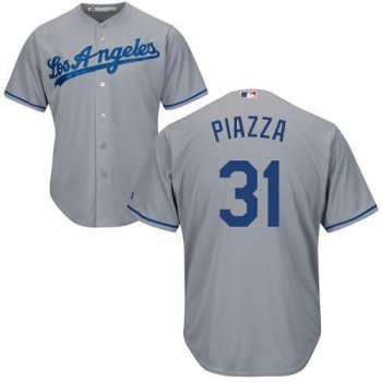 Dodgers #31 Mike Piazza Grey Cool Base Stitched Youth Baseball Jersey