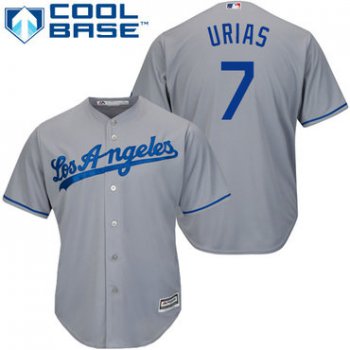Dodgers #7 Julio Urias Grey Cool Base Stitched Youth Baseball Jersey