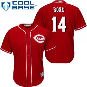 Reds #14 Pete Rose Red Cool Base Stitched Youth Baseball Jersey