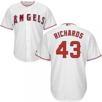 Angels #43 Garrett Richards White Cool Base Stitched Youth Baseball Jersey