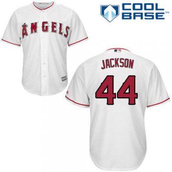 Angels #44 Reggie Jackson White Cool Base Stitched Youth Baseball Jersey