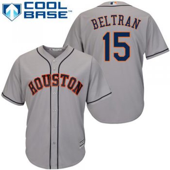Astros #15 Carlos Beltran Grey Cool Base Stitched Youth Baseball Jersey