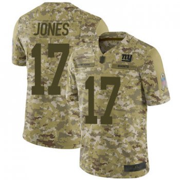 Giants #17 Daniel Jones Camo Youth Stitched Football Limited 2018 Salute to Service Jersey