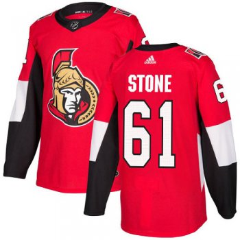 Kid Adidas Senators 61 Mark Stone Red Home Authentic Stitched NHL Jersey