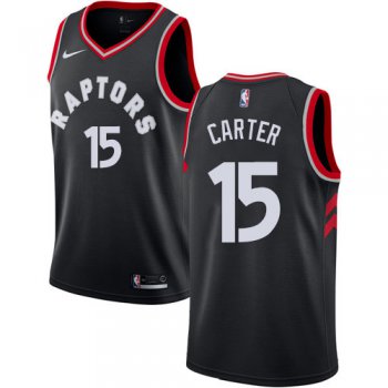 Youth Toronto Raptors #15 Vince Carter Black Basketball Swingman Statement Edition Jersey