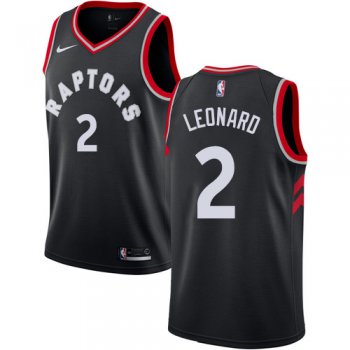Youth Toronto Raptors #2 Kawhi Leonard Black NBA Swingman Statement Edition Jersey