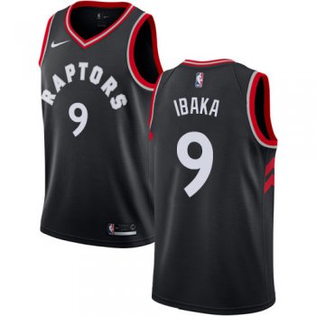 Youth Toronto Raptors #9 Serge Ibaka Black Basketball Swingman Statement Edition Jersey