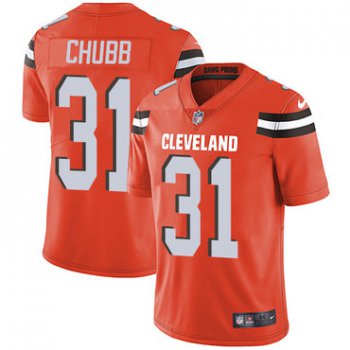 Nike Browns #31 Nick Chubb Orange Alternate Youth Stitched NFL Vapor Untouchable Limited Jersey