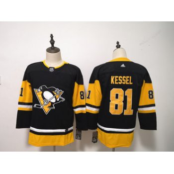 Pittsburgh Penguins #81 Phil Kessel Black Youth Adidas Jersey