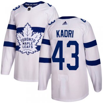 Adidas Toronto Maple Leafs #43 Nazem Kadri White Authentic 2018 Stadium Series Stitched Youth NHL Jersey