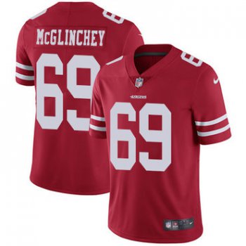 Nike 49ers #69 Mike McGlinchey Red Team Color Youth Stitched NFL Vapor Untouchable Limited Jersey