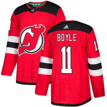 Adidas New Jersey Devils #11 Brian Boyle Red Home Authentic Stitched Youth NHL Jersey