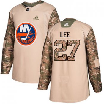 Adidas New York Islanders #27 Anders Lee Camo Authentic 2017 Veterans Day Stitched Youth NHL Jersey