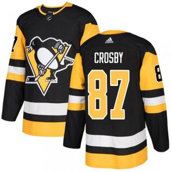 Adidas Pittsburgh Penguins #87 Sidney Crosby Black Home Authentic Stitched Youth NHL Jersey