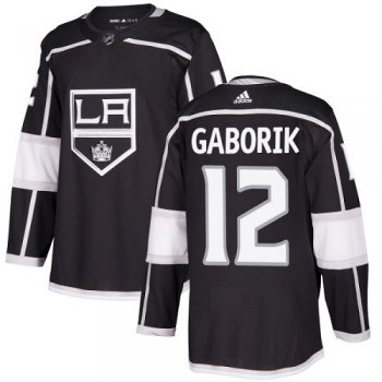 Adidas Los Angeles Kings #12 Marian Gaborik Black Home Authentic Stitched Youth NHL Jersey