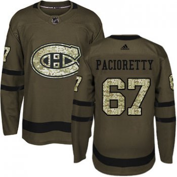 Adidas Montreal Canadiens #67 Max Pacioretty Green Salute to Service Stitched Youth NHL Jersey