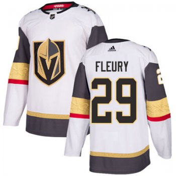 Adidas Vegas Golden Knights #29 Marc-Andre Fleury White Road Authentic Stitched Youth NHL Jersey