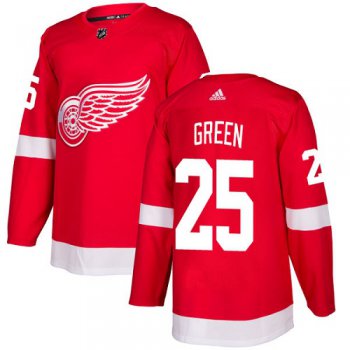 Adidas Detroit Red Wings #25 Mike Green Red Home Authentic Stitched Youth NHL Jersey