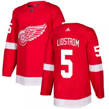 Adidas Detroit Red Wings #5 Nicklas Lidstrom Red Home Authentic Stitched Youth NHL Jersey
