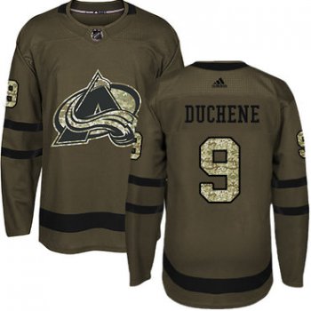 Adidas Avalanche #9 Matt Duchene Green Salute to Service Stitched Youth NHL Jersey
