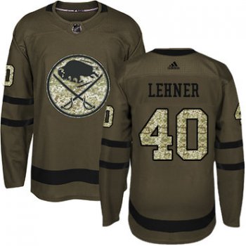 Adidas Sabres #40 Robin Lehner Green Salute to Service Youth Stitched NHL Jersey