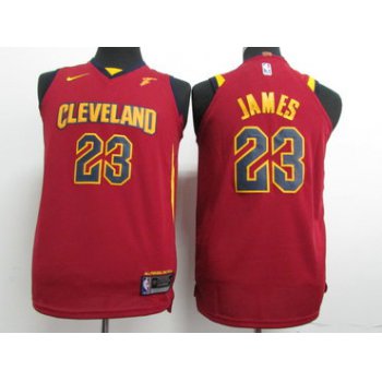 Nike Cavaliers #23 LeBron James Red Stitched Youth NBA Swingman Jersey