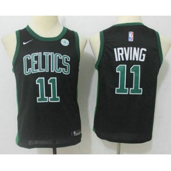 Youth Boston Celtics #11 Kyrie Irving Black 2017-2018 Nike Swingman General Electric Stitched NBA Jersey