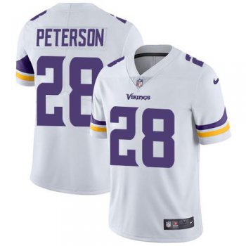 Youth Nike Minnesota Vikings #28 Adrian Peterson White Stitched NFL Vapor Untouchable Limited Jersey
