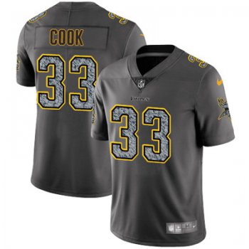 Youth Nike Minnesota Vikings #33 Dalvin Cook Gray Static NFL Vapor Untouchable Game Jersey